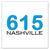 Nashville Photo Magnets | 615 Nashville Area Code Blue