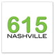 Nashville Photo Magnets | 615 Nashville Area Code Green