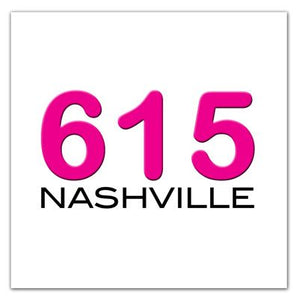 Nashville Photo Magnets | 615 Nashville Area Code Pink