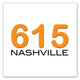 Nashville Photo Magnets | 615 Nashville Area Code Orange