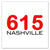 Nashville Photo Magnets | 615 Nashville Area Code Red