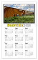 Nashville Calendar Photo Magnets | Guitar Mural