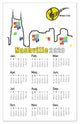 Nashville Calendar Photo Magnets | Colorful Skyline