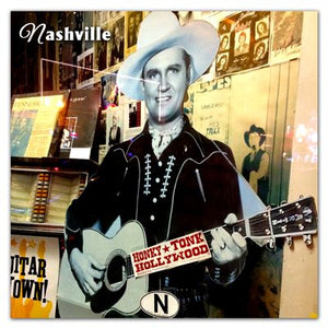 Nashville Fridge Magnet | Cowboy In The Window