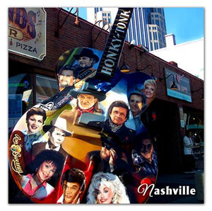Nashville Photo Magnets | Guitar Legends | Willie Nelson Dolly Parton Patsy Kline Johnny Cash